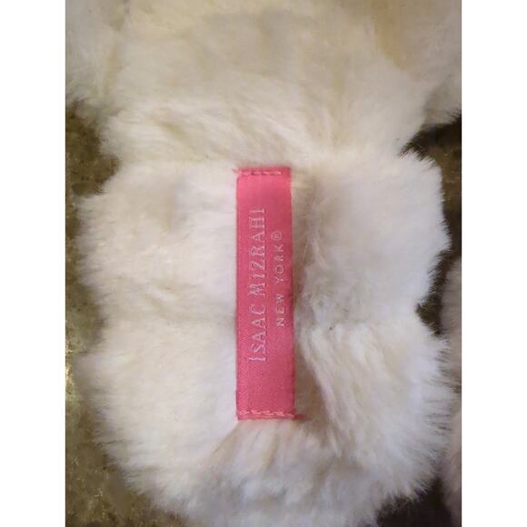 NWOT Isaac Mizrahi Slide On Faux Fur Slippers women's size L (9-10) - Picture 3 of 4